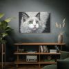 91638-554.jpg Cat with Green Blue Eyes Standard Canvas