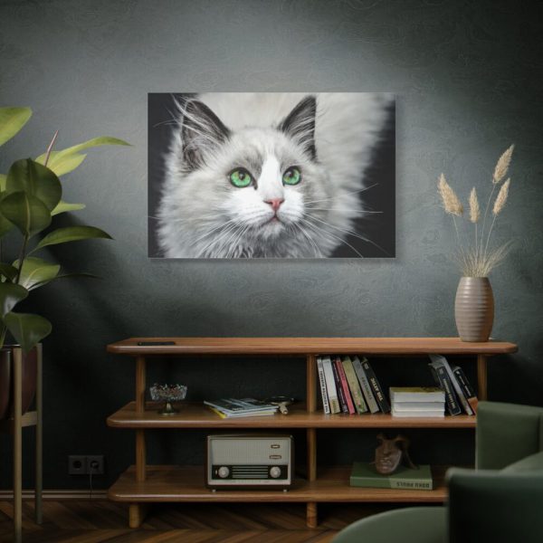 91638-554.jpg Cat with Green Blue Eyes Standard Canvas