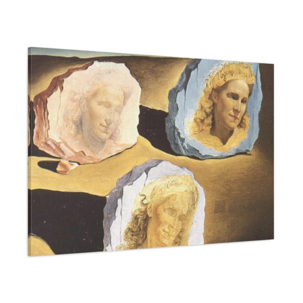 91638-555.jpg Three Apparitions of the Visage of Gala by by Salvador Dali Standard Canvas