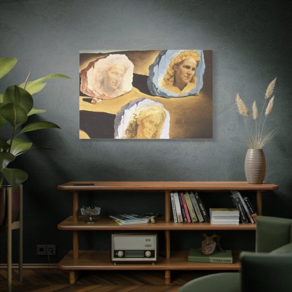 91638-559.jpg Three Apparitions of the Visage of Gala by by Salvador Dali Standard Canvas