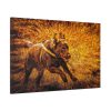 91638-565.jpg Black Labrador Runing in Field Standard Canvas