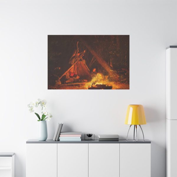 91638-57.jpg Camp Fire by Winslow Homer Standard Canvas