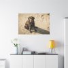 91638-587.jpg Labrador On the Sand Standard Canvas