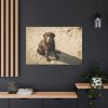 91638-588.jpg Labrador On the Sand Standard Canvas
