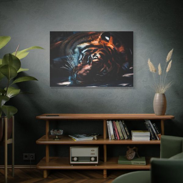 91638-604.jpg Close-up Tiger Head Resting in the Shade Standard Canvas