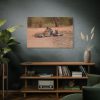 91638-609.jpg Tiger and Cubs on Dusty Road Standard Canvas