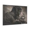 Lion and Snake by Samuel William Reynolds Standard Canvas