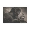 Lion and Snake by Samuel William Reynolds Standard Canvas