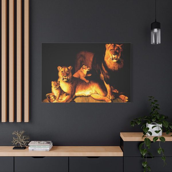 A Pride Of Lions by Jean Baptiste Huet Standard Canvas