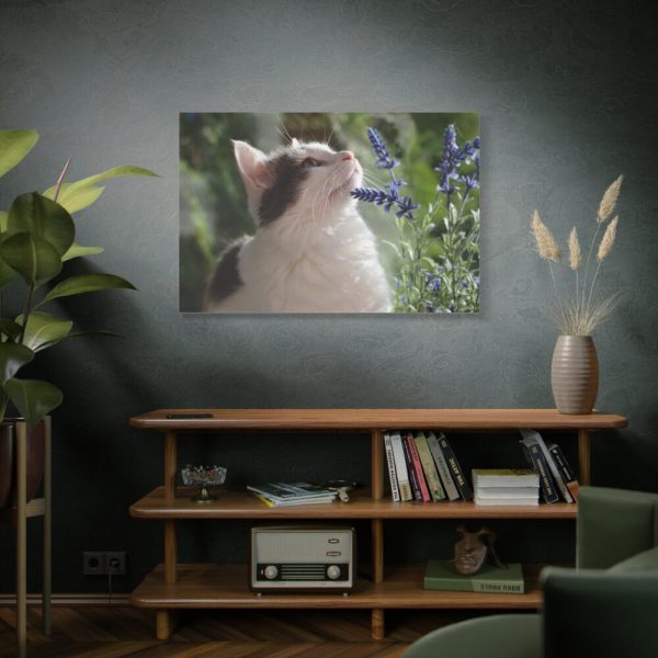 91638-709.jpg Cat and Lavender Standard Canvas
