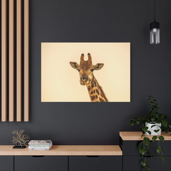 91638-733.jpg A Close up Geoffrey The Giraffe Standard Canvas