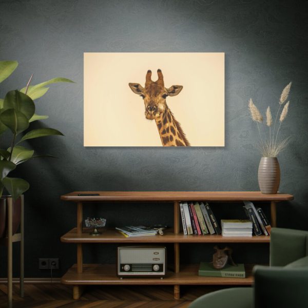 91638-734.jpg A Close up Geoffrey The Giraffe Standard Canvas