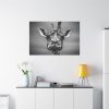 91638-737.jpg Giraffe in Monotone Standard Canvas