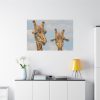 91638-752.jpg Two Giraffe Face Close-up Standard Canvas