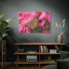 91638-769.jpg Butterfly on Pink Flower Standard Canvas