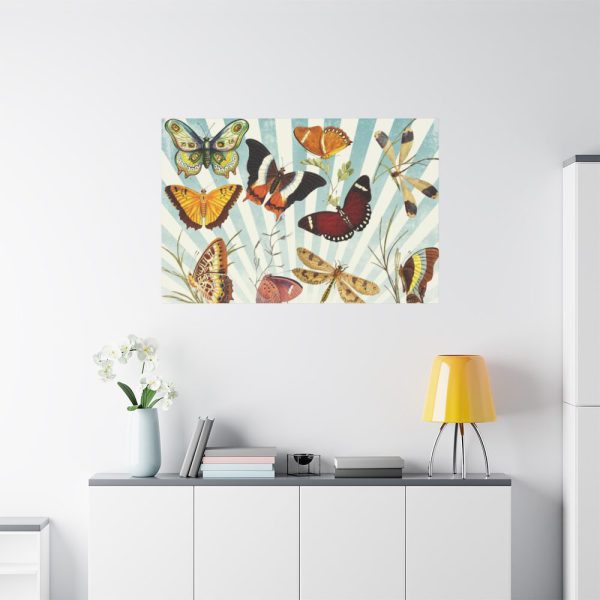 91638-782.jpg Butterfly Vintage Collage Sky Standard Canvas