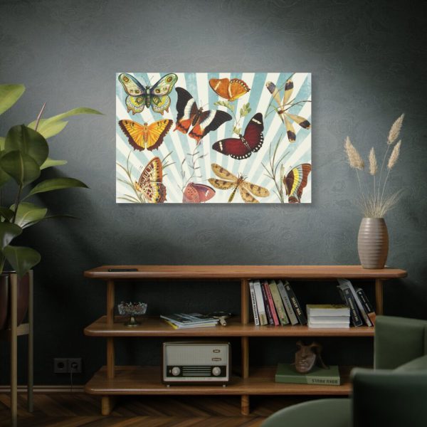 91638-784.jpg Butterfly Vintage Collage Sky Standard Canvas