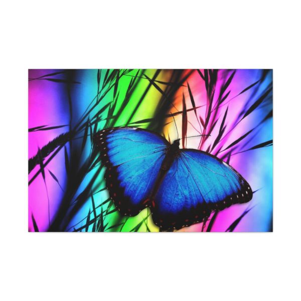 Butterfly Blue Insect Standard Canvas