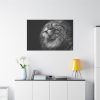 Male Lion Head Closeup Standard Canvas