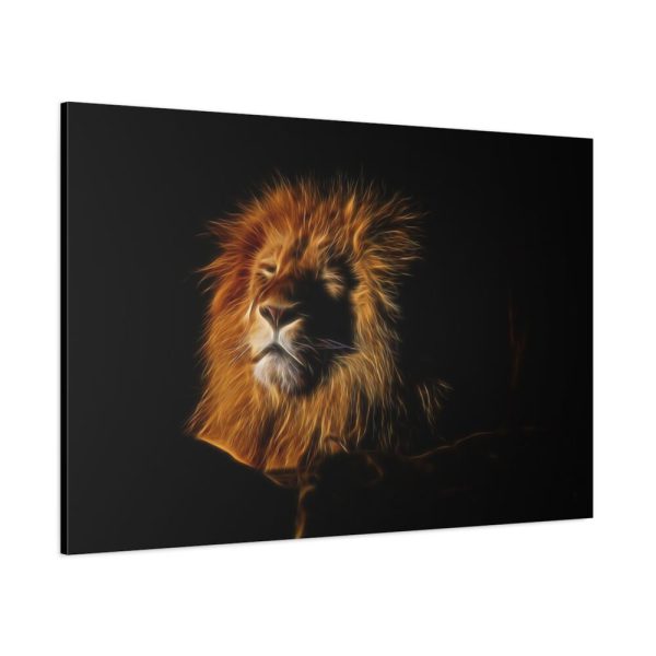 Glowing Lion Standard Canvas