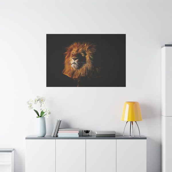 Glowing Lion Standard Canvas