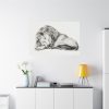 91638-82.jpg Lying Lion by Jean Bernard Standard Canvas
