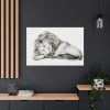 91638-83.jpg Lying Lion by Jean Bernard Standard Canvas
