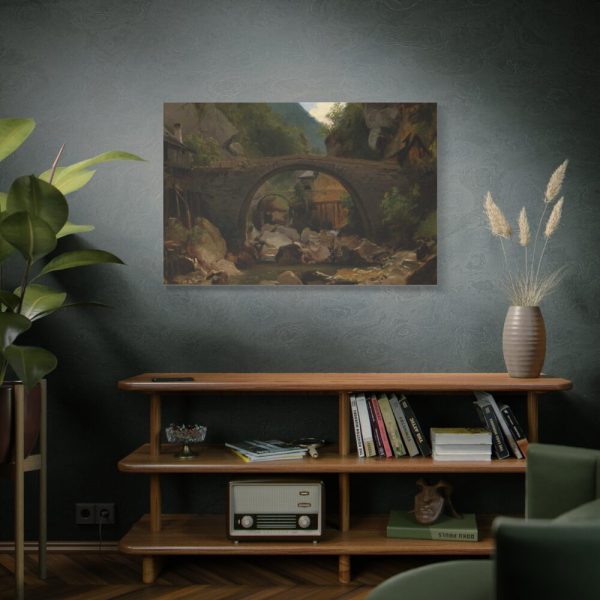 Mountain Stream in the Auvergne by Théodore Rousseau Standard Canvas