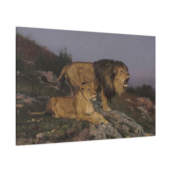 91638-90.jpg The Lion’s Domain by Geza Vastagh Standard Canvas