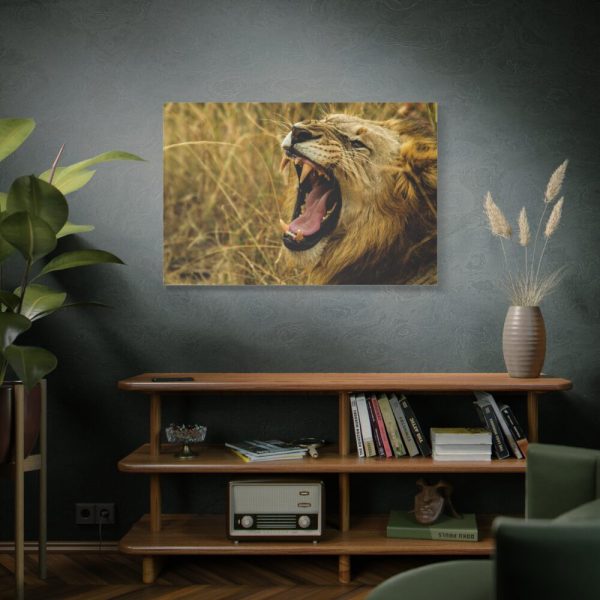 91638-99.jpg Lion Roar Wild Life Standard Canvas