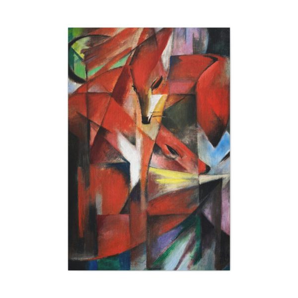 91655-131.jpg The Foxes by Franz Marc Standard Canvas