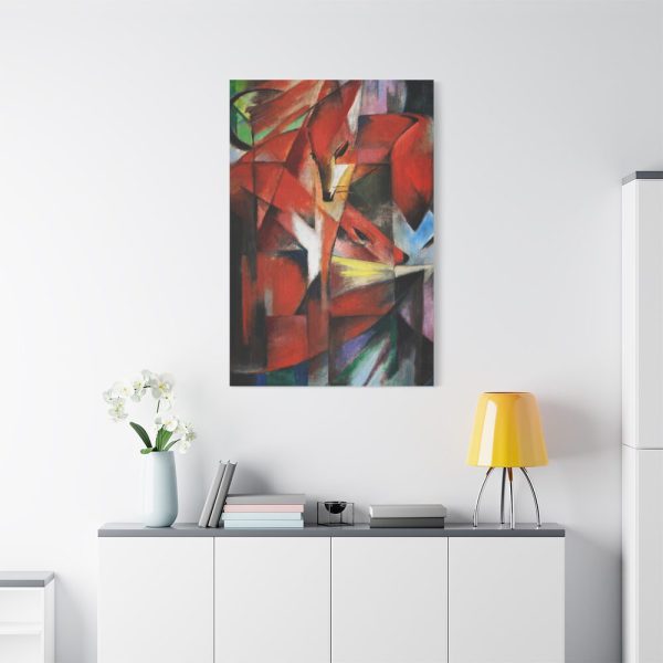 91655-132.jpg The Foxes by Franz Marc Standard Canvas
