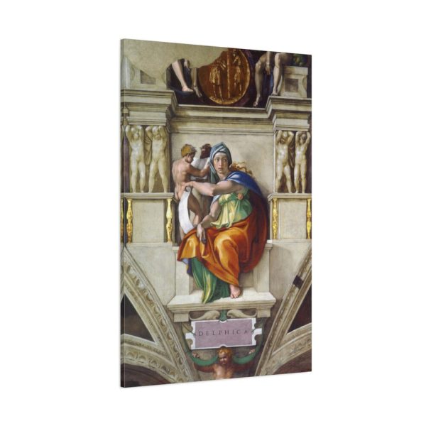 91655-165.jpg Delphic Sibyl by Michelangelo Buonarroti Standard Canvas
