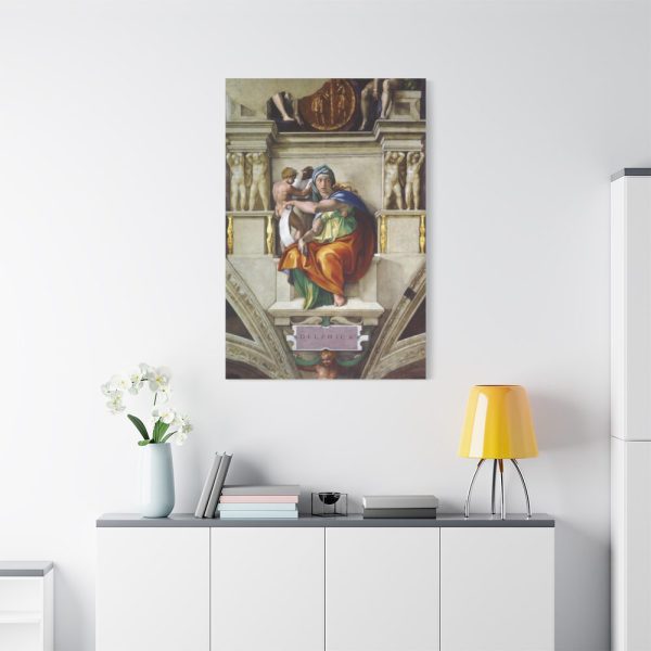 91655-167.jpg Delphic Sibyl by Michelangelo Buonarroti Standard Canvas