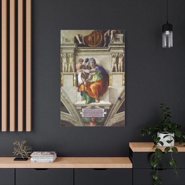 91655-168.jpg Delphic Sibyl by Michelangelo Buonarroti Standard Canvas