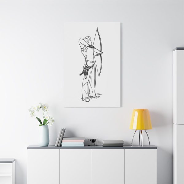 91655-172.jpg Male Archer Aiming Standard Canvas