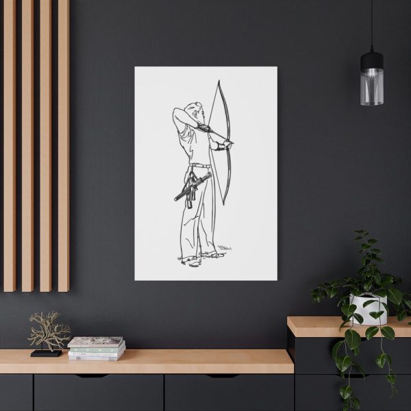 91655-173.jpg Male Archer Aiming Standard Canvas