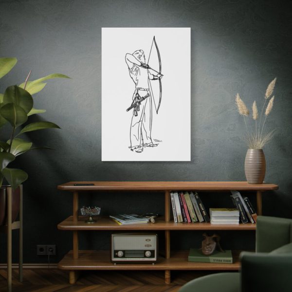 91655-174.jpg Male Archer Aiming Standard Canvas