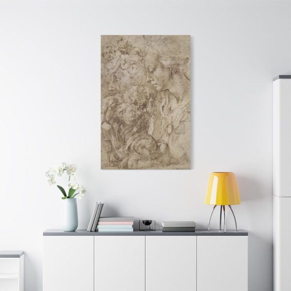 91655-192.jpg Studies for Holy Family by Michelangelo Buonarroti Standard Canvas