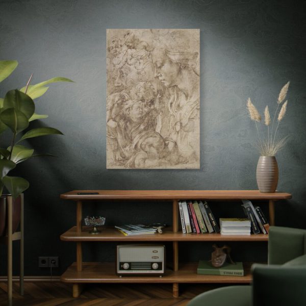 91655-194.jpg Studies for Holy Family by Michelangelo Buonarroti Standard Canvas