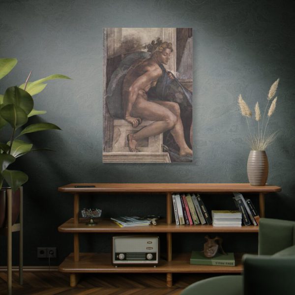 91655-199.jpg Ceiling fresco of creation in the Sistine Chapel, by Michelangelo Buoanorroti Standard Canvas