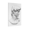 91655-215.jpg David statue's head by Michelangelo Buonarroti Standard Canvas