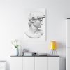 91655-217.jpg David statue's head by Michelangelo Buonarroti Standard Canvas