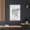 91655-218.jpg David statue's head by Michelangelo Buonarroti Standard Canvas
