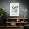 91655-219.jpg David statue's head by Michelangelo Buonarroti Standard Canvas