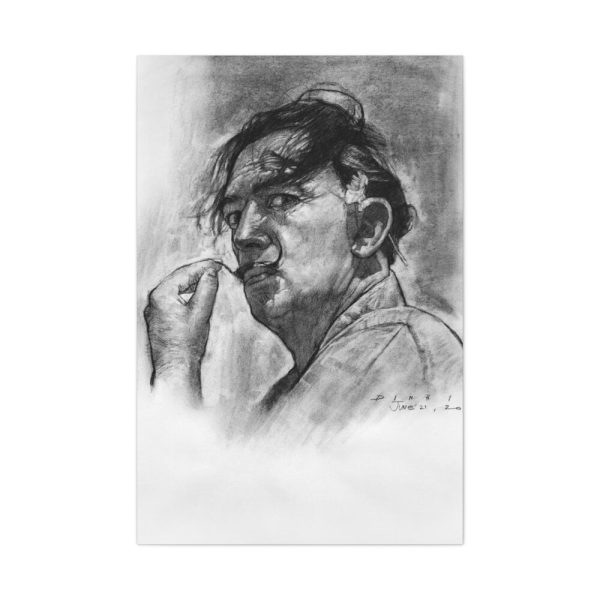 91655-231.jpg Black and White Portrait by Salvador Dali Standard Canvas