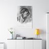 91655-232.jpg Black and White Portrait by Salvador Dali Standard Canvas