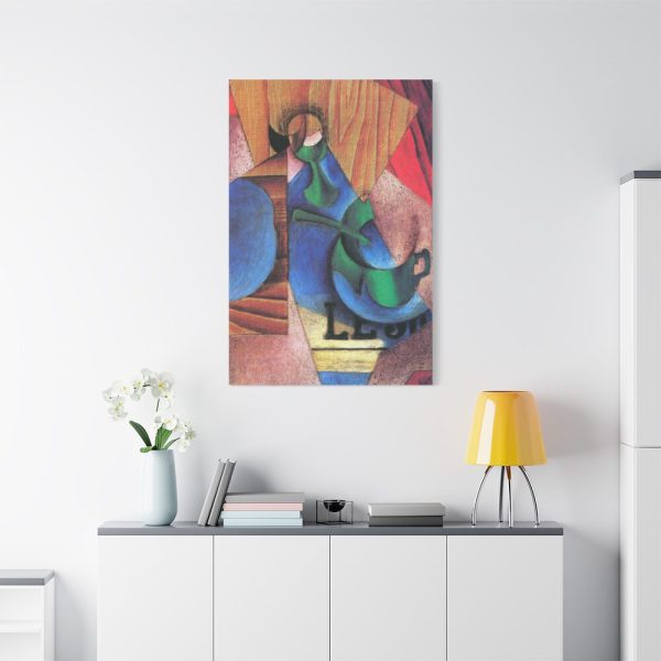 Glass, Cup and Newspaper by Huan Gris Standard Canvas