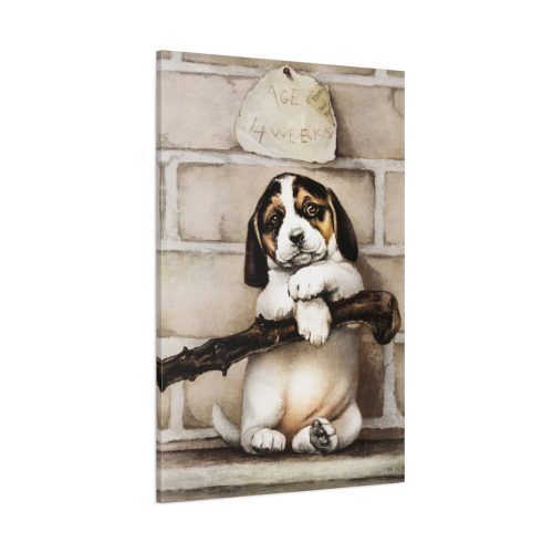 Puppy by L. Prang & Co Standard Canvas