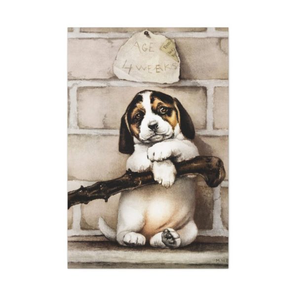 91655-31.jpg Puppy by L. Prang & Co Standard Canvas